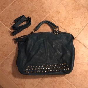 Turquoise grommet bag